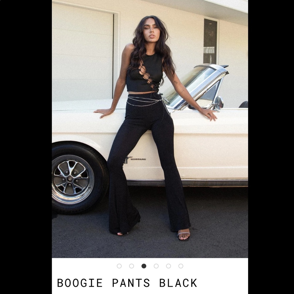 Princess Polly black flare pants